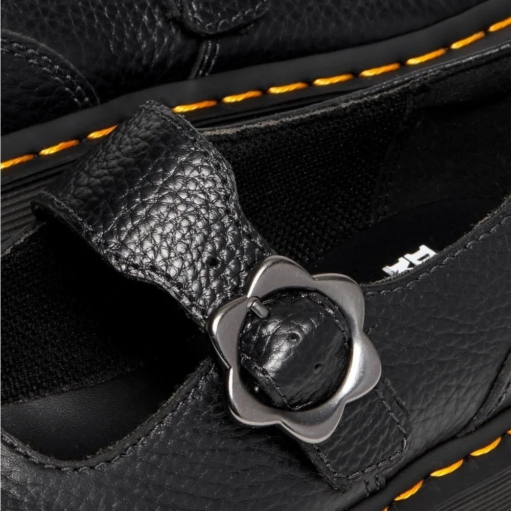 Dr. Martens Black Platform Mary Jane Shoes